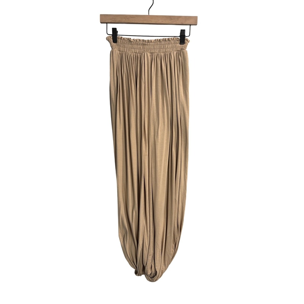 FP Beach Borrowed From The Beach Midi Skirt‎ Women XS Smocked Waist Tulip Boho